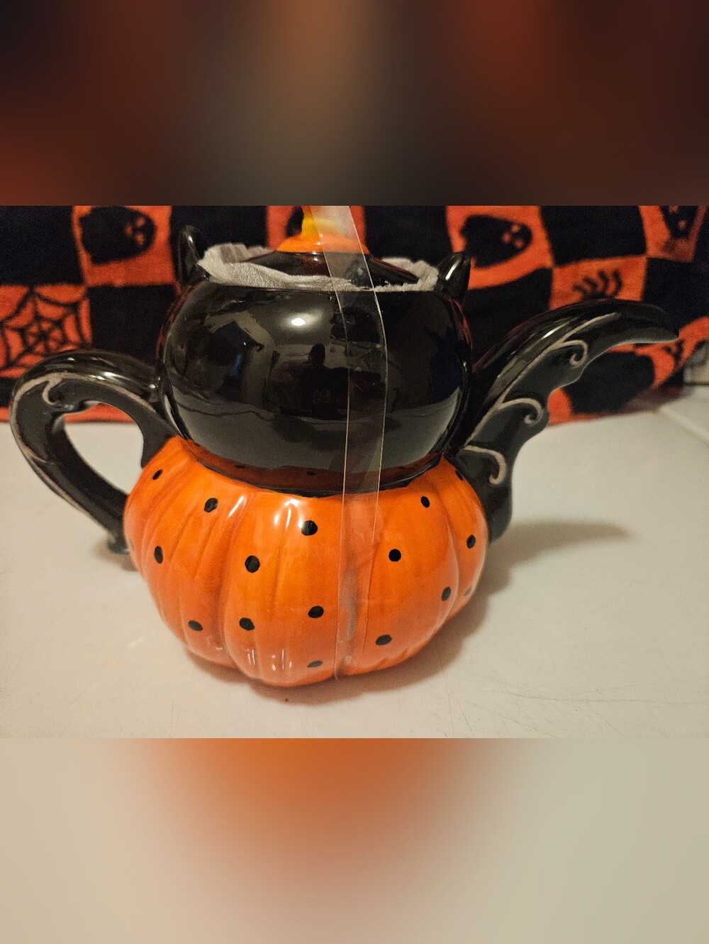 Johanna Parker Batty Bat Teapot  ~  NEW Halloween - Picture 3 of 3